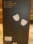 Boxed John Lewis and Partners Amara 2 Light Touch Control Lamp RRP £60 (RET00651001) (Public Viewing