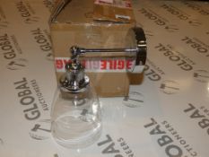 Lot To Contain 2 MiniSun Stainless Steel And Glass Wall Lights Combined RRP £80 (Public Viewing