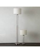 Boxed John Lewis and Partners Preston Table and Floor Twin Pack Lamp Set RRP £115 (2747147) (