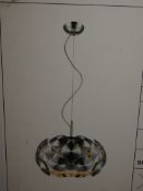 Boxed Brand New Serene Lighting SL00104 Holloway 5 Light Chrome Disc Ceiling Light Fitting RRP £290