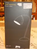 Boxed John Lewis And Partners Chelsea Pewter Plated Touch Control Lamp RRP £40 (RET00557765) (Public