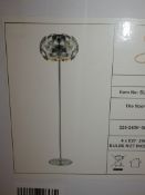 Boxed Brand New Serene Lighting SL00012 Holloway Floor Lamp With Chrome Disc Shade RRP £230