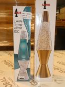 Lot To Contain 2 Assorted Original 17 Inch And 17.5 Inch Lava Glitter Lamps Combined RRP £70 (