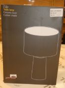 Boxed John Lewis and Partners Ceramic Base Table Lamp RRP £35 (No Shade) (2750505) (Public Viewing