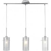 Boxed Search Light Triple Bar Duo 1 Ceiling Light Fitting RRP £75 (Public Viewing and Appraisals