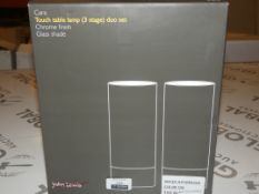 Boxed Cara John Lewis and Partners 3 Phase Touch Control Lamp Set RRP £45 (ret00250515) (Public