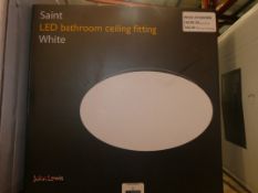 Boxed John Lewis and Partners Saint White LED Bathroom Light Fitting RRP £65 (RET00771816) (Public