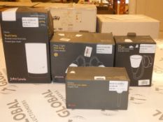 Lot to Contain 4 Boxed Assorted Lighting Items to Include an Onslow Solar Stake Light, Mizar 2 Light