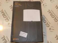 Boxed John Lewis and Partners Sabrina Chrome Finish Ceramic Table Lamp RRP £55 (2559966) (Public