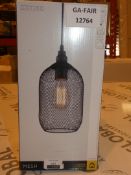 Lot to Contain 2 Boxed Lucide Mesh Interior Single Light Pendants RRP £60 (12764) (Public Viewing