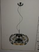 Boxed Brand New Serene Lighting SL00104 Holloway 5 Light Chrome Disc Ceiling Light Fitting RRP £290