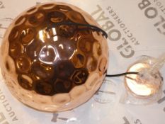 Boxed Brand New Serene Lighting SL00153 Chislehurst Copper Coloured Ceiling Light Fitting RRP £70