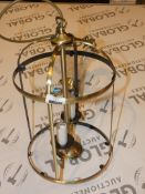 Boxed Lantern Style Ceiling Light Fitting RRP £95 (2274050) (Public Viewing and Appraisals