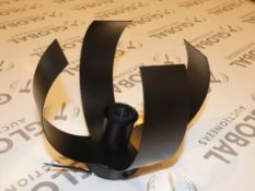 Boxed Black Painted Metal Single Designer Ceiling Light RRP £50 (Public Viewing and Appraisals