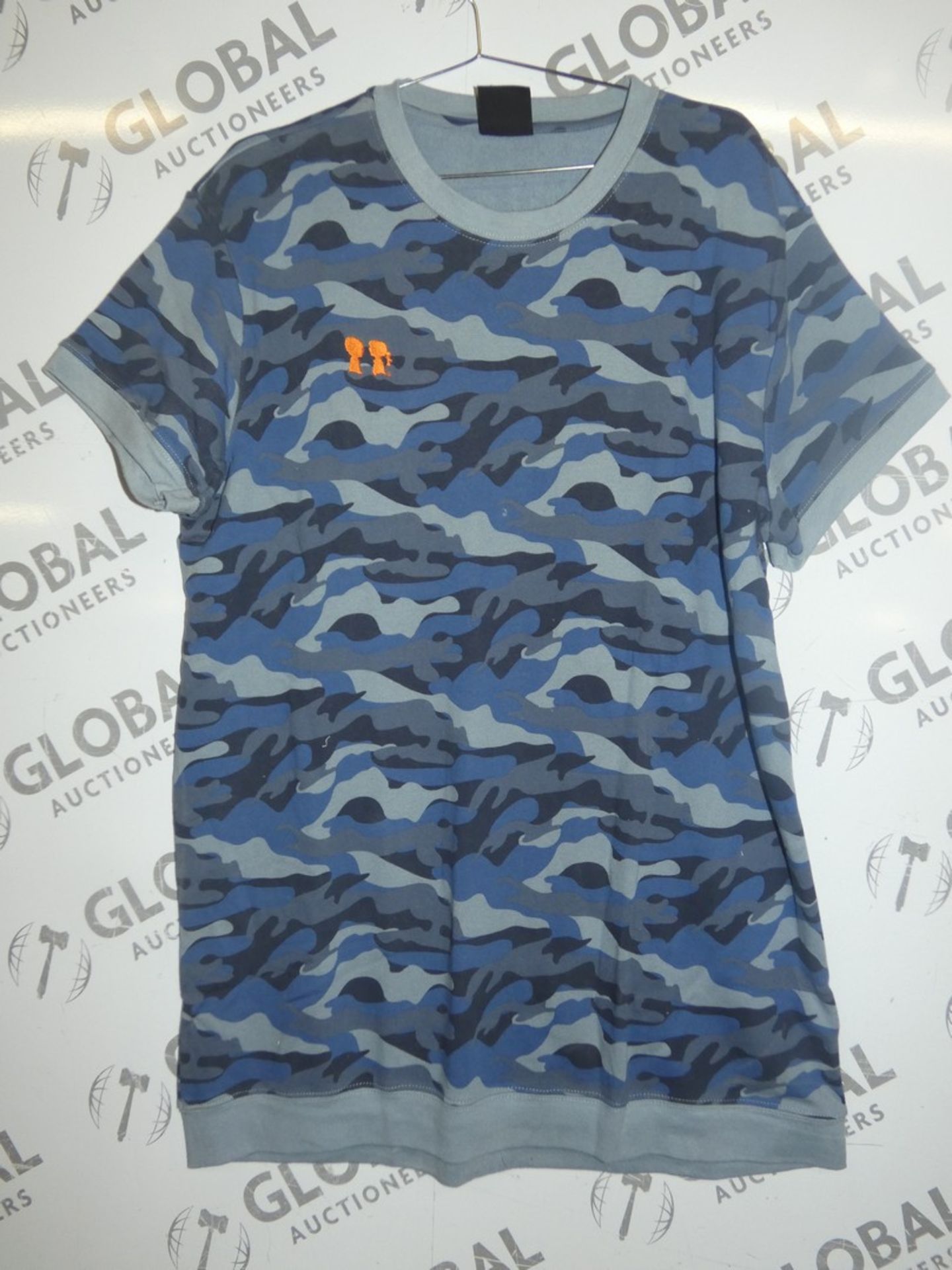 Lot to Contain 5 Brand New Boy Meets Girl Blue Camo Long T-Shirts Combined RRP £175 (£35 Each)