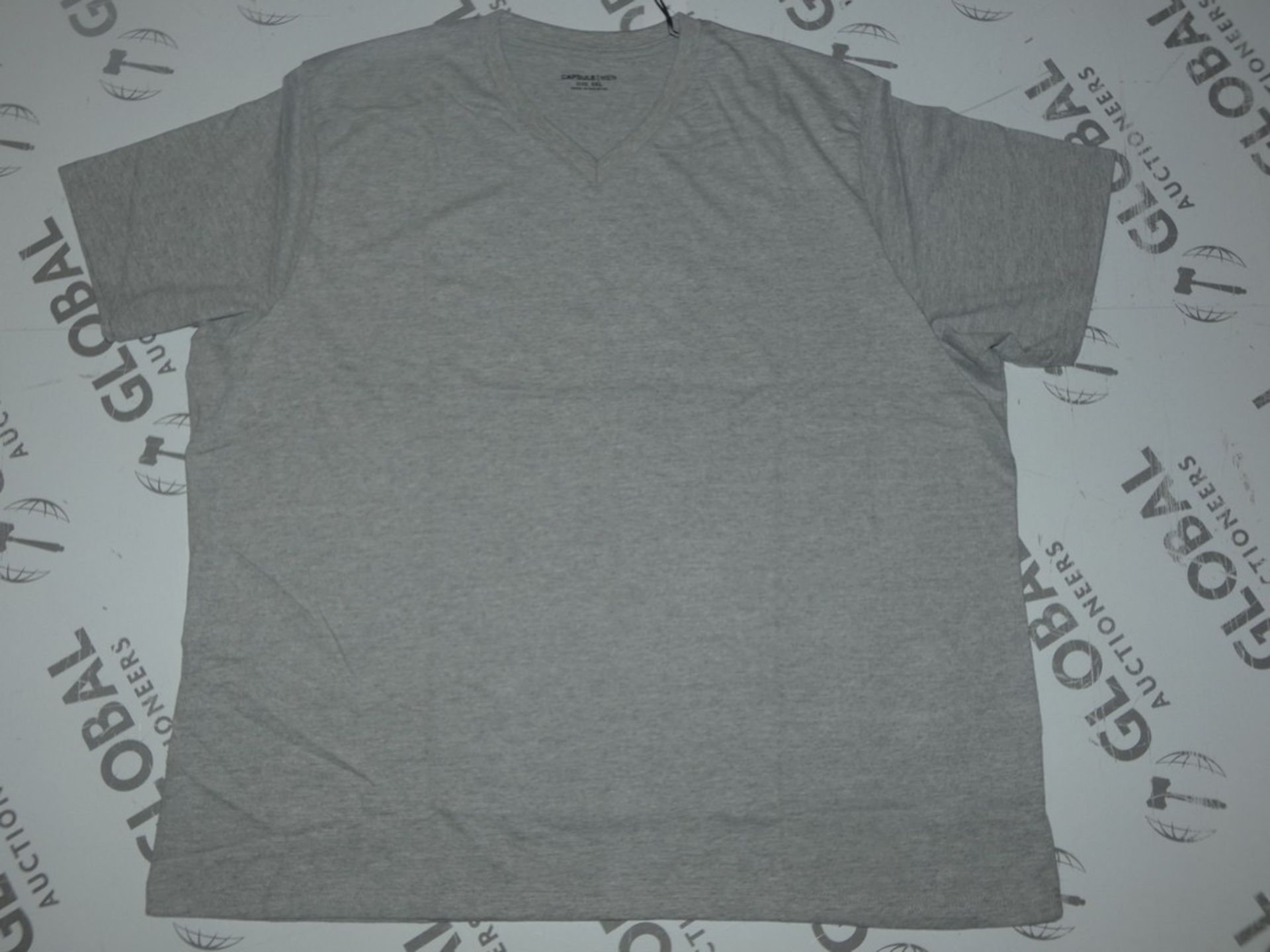 Lot to Contain 10 Brand New Capsule Men Grey V Neck T-Shirts Combined RRP £250 (£25 Each)