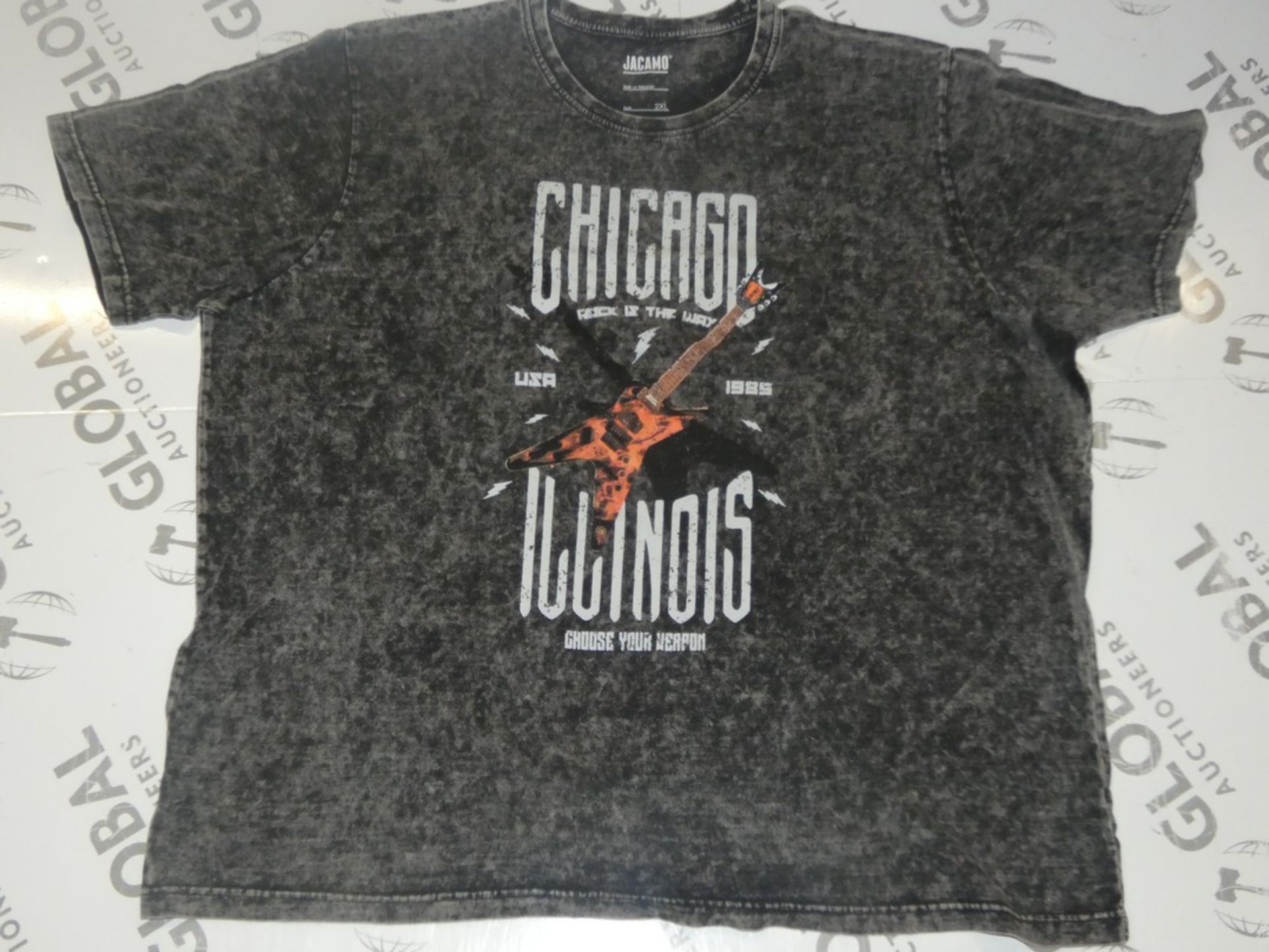 Lot to Contain 12 Brand New Jackamo Chicago Illinois Round Neck T-Shirts Combined RRP £360