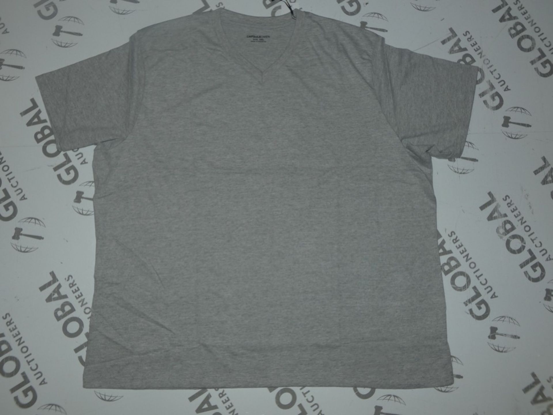 Lot to Contain 10 Brand New Capsule Men Grey V Neck T-Shirts Combined RRP £250 (£25 Each)
