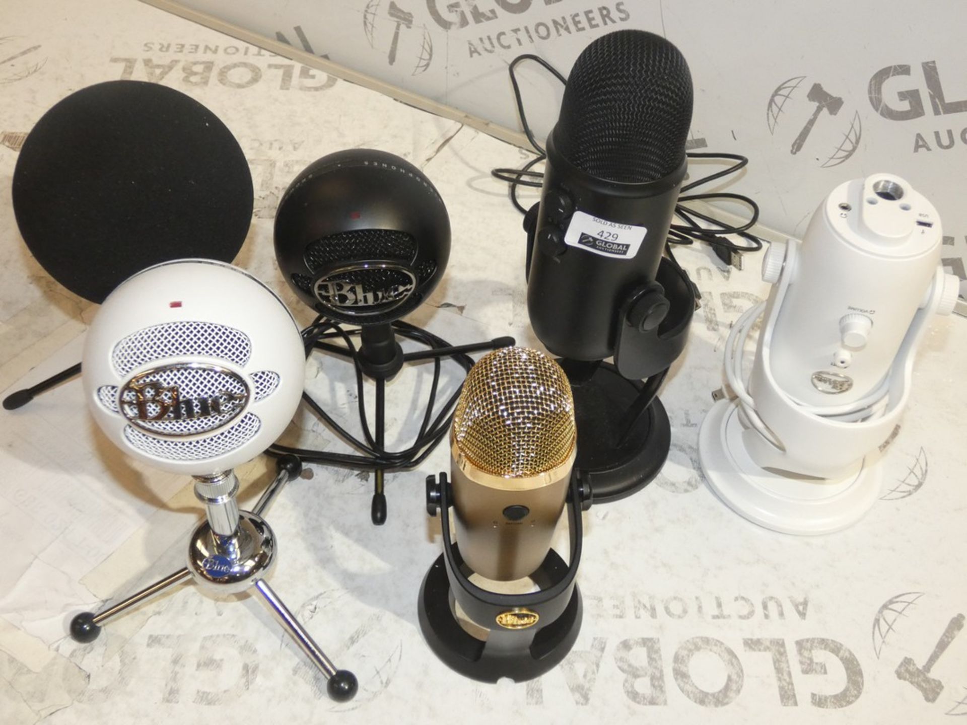 Assorted Unboxed Yeti and Snowball Microphones