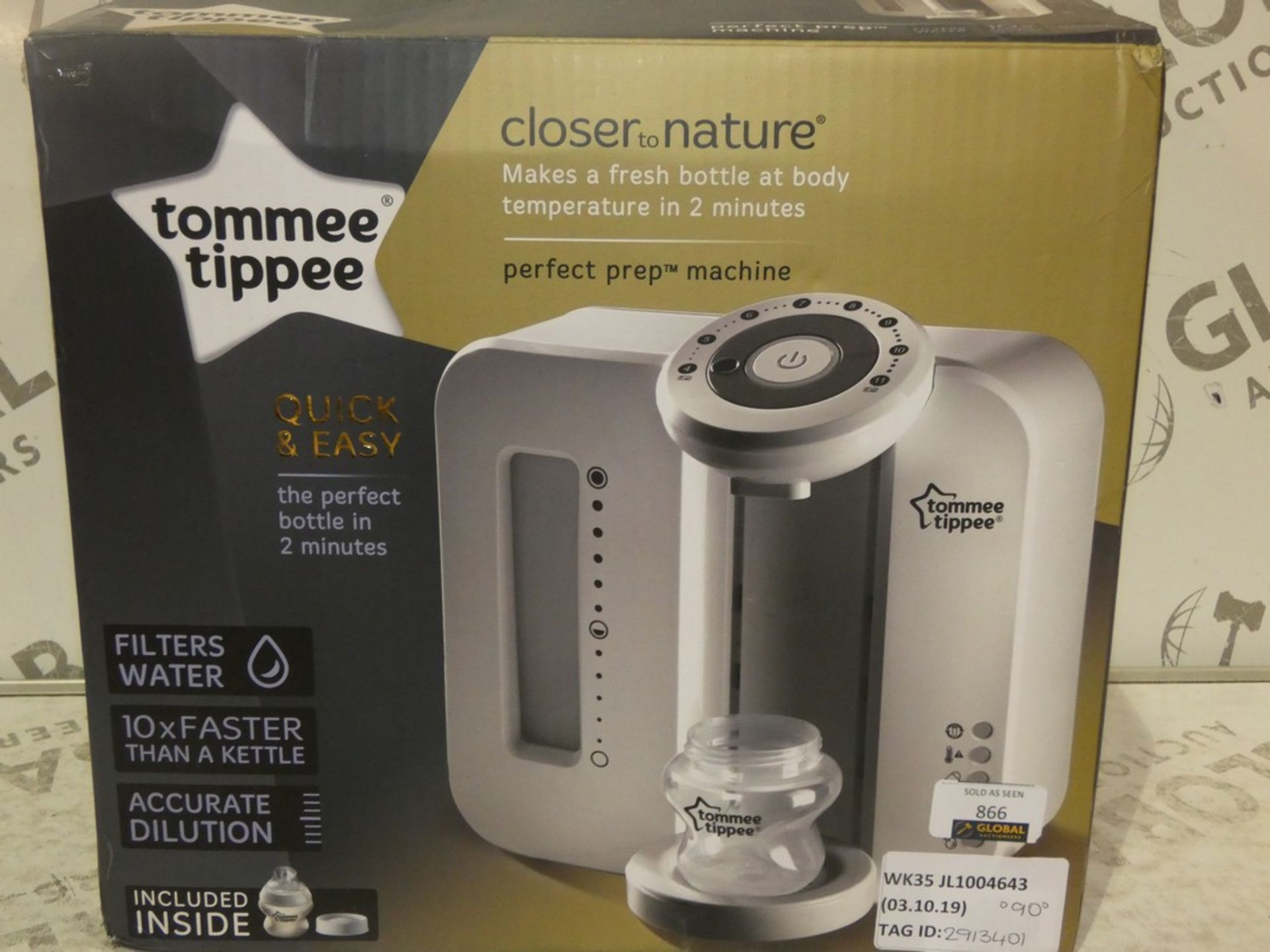 Boxed Tommee Tippee Closer to Nature Perfect Preparation Bottle Warming Station RRP £90 (