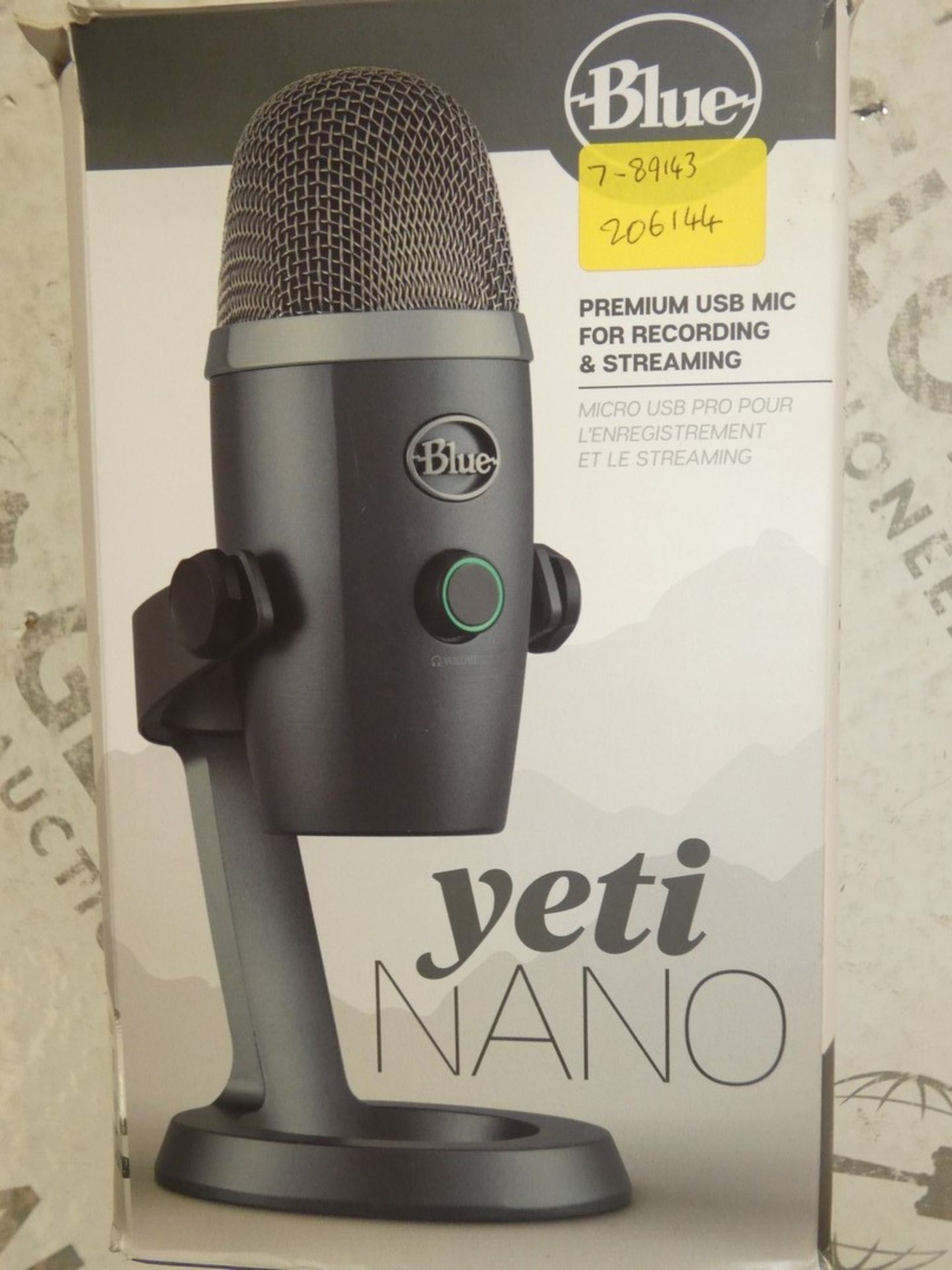 Boxed Yeti Nano Shadow Grey Premium USB Microphone