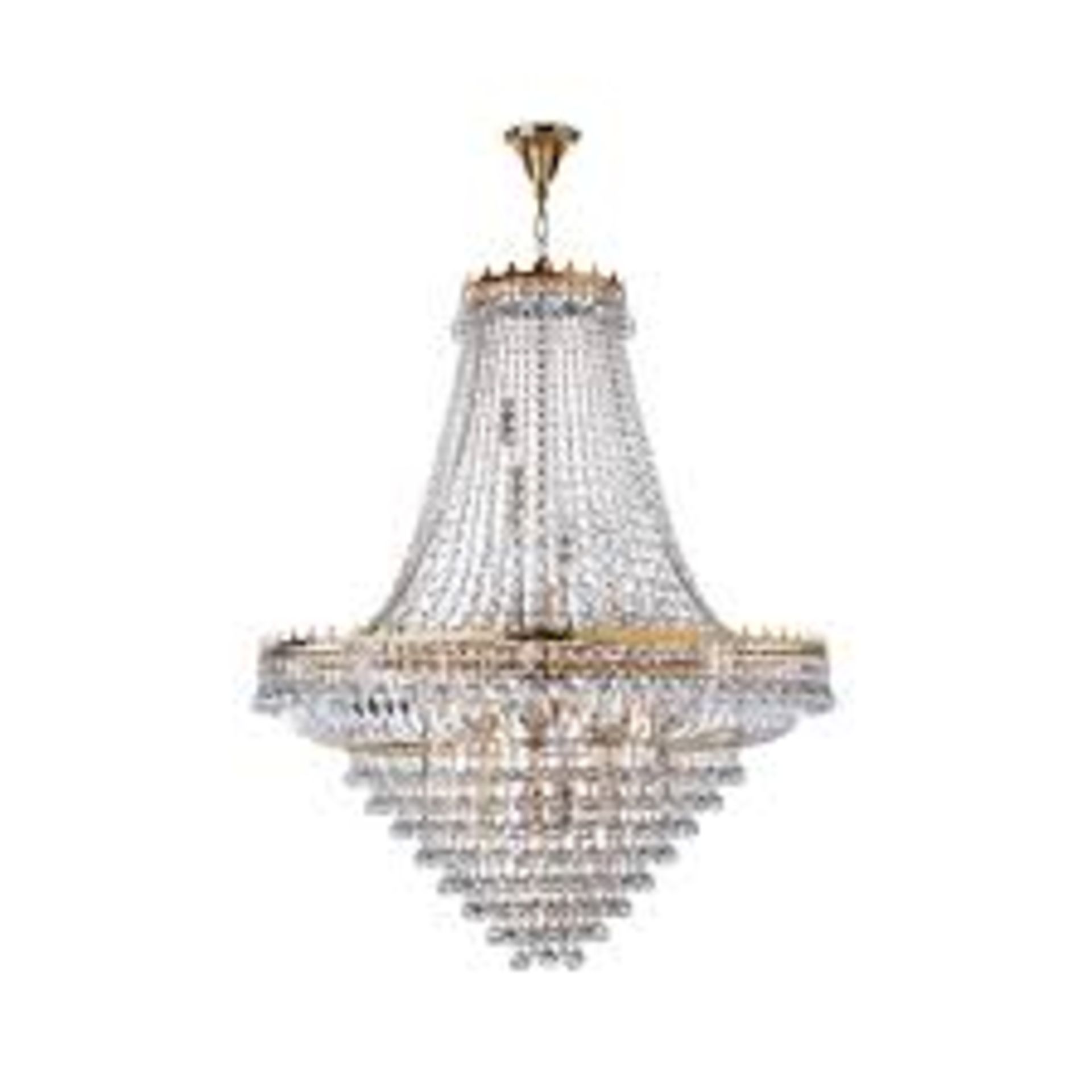 Boxed Search Light Anabelle 9 Light Empire Chandelier RRP £365 (15050) (Public Viewing and