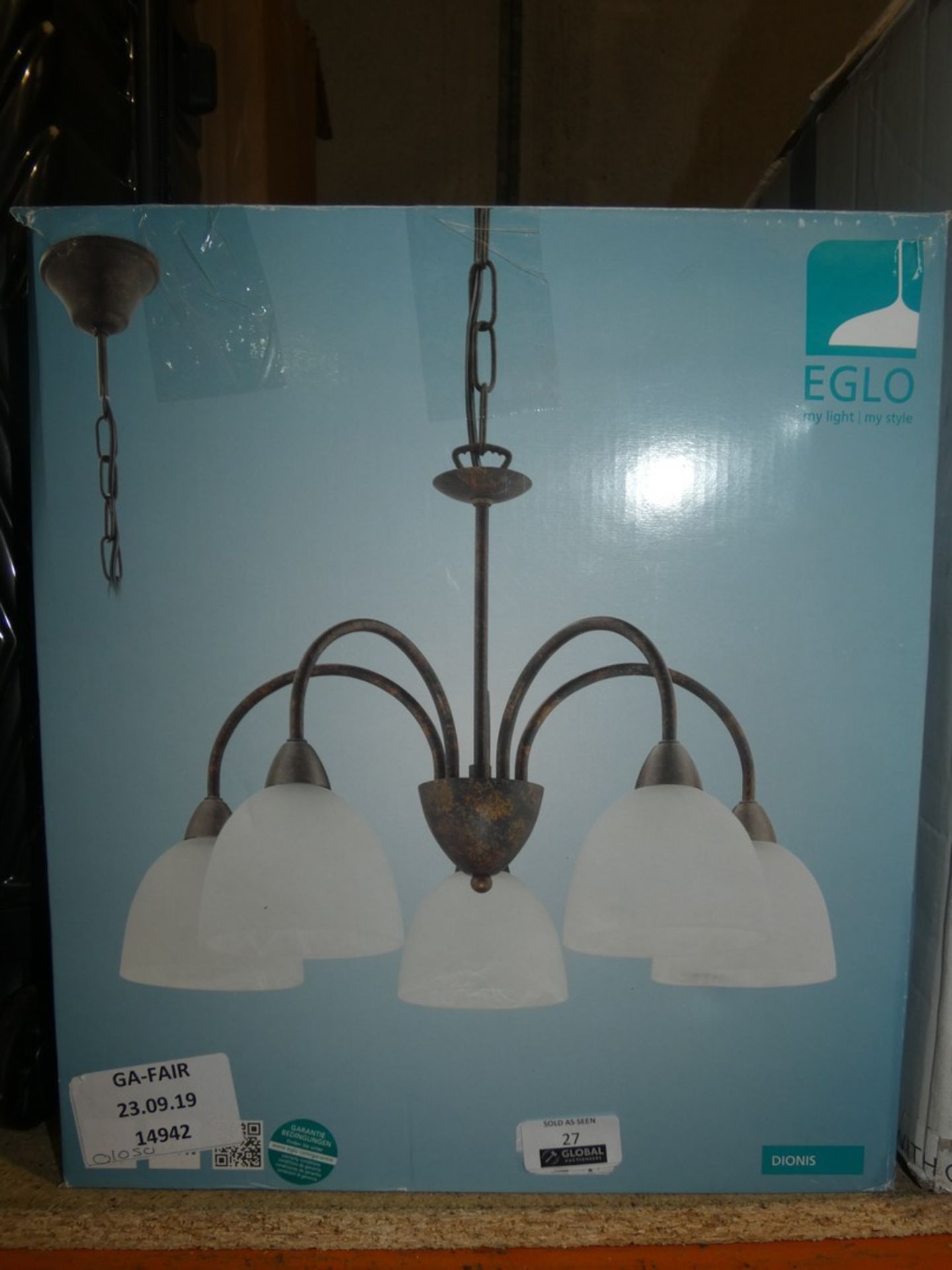 Boxed Eglo 5 Light Dionis Designer Ceiling Light RRP £105 (14942) (Public Viewing and Appraisals