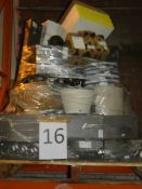 Pallet to Contain a Large Assortment of John Lewis and Partners Lighting Items to Include Table