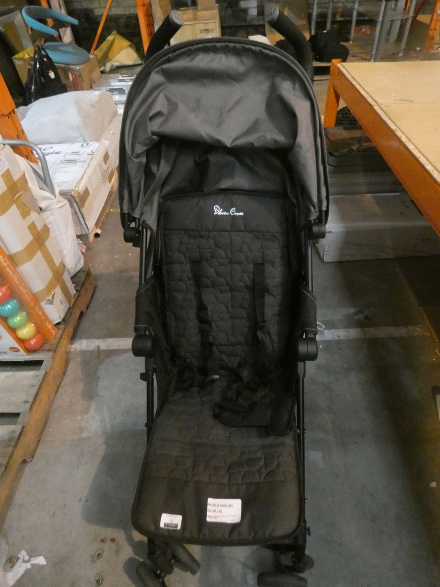 Silver Cross Traveller Jet Black Stroller RRP £125 (RET00153475) (Public Viewing and Appraisals