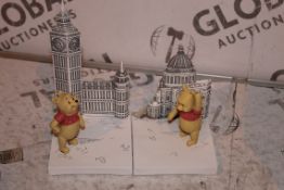 Lot to Contain 2 Boxed Christopher Robin Winnie The Pooh Comes TO London Bookends Combined RRP £