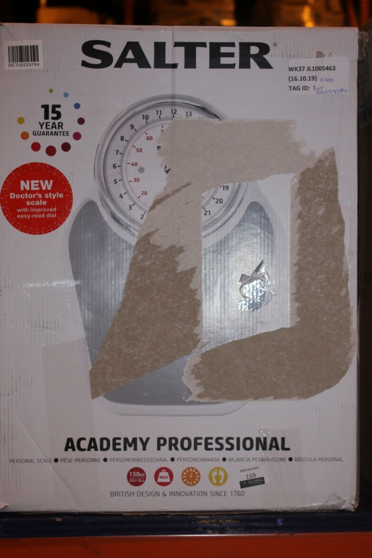 Boxed Salter Academy Professional Weighing Scale RRP £70 (RET00289784) (Public Viewing and