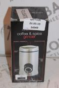 Boxed Kitchen Perfected Coffee and Spice Grinder RRP £55 (11149) (Public Viewing and Appraisals