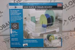 Boxed Inter Design Dish Rack Drain Board Set RRP £60 (RET00644080) (Public Viewing and Appraisals