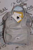 BabaBing Grey Leather Nursery Changing Bag RRP £60 (2950002) (Public Viewing and Appraisals
