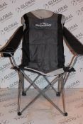 Lot To Contain 2 Adventurage Black Foldable Camping Chairs Combined RRP £50 (Public Viewing and