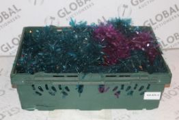 Lot To Contain 2 Boxes Each Containing A Large Amount of 2M Tinsel (Public Viewing and Appraisals