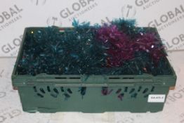 Lot To Contain 2 Boxes Each Containing A Large Amount of 2M Tinsel (Public Viewing and Appraisals