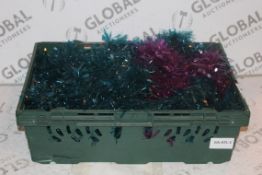 Lot To Contain 2 Boxes Each Containing A Large Amount of 2M Tinsel (Public Viewing and Appraisals