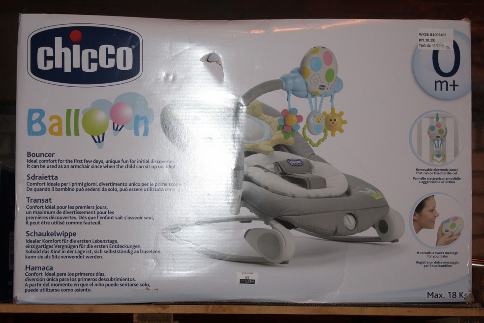 Boxed Chicco Baby Invoice RRP £75 (2979564) (Public Viewing and Appraisals Available)