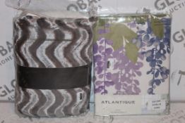 Lot to Contain 2 Assorted Trend Style Wave Moda by Emma Barclay Curtains (11092) (Public Viewing and