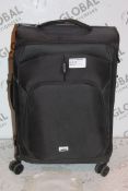 John Lewis and Partners Black Soft Shell 360 Wheel Spinner Suitcase RRP £135 (1804534) (Public