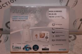 Boxed Angelcare Video and Sound Digital Baby Monitor Set RRP £95 (RET00557824) (Public Viewing and