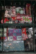 Lot To Contain 2 Boxes of Large Assortments Of Festive Items Including Luxury Bottle Bags, Wine