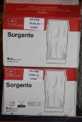 Lot to Contain 2 Boxed Sets of 6 Sorgente Glass Tumblers RRP £110 (14883) (Public Viewing and