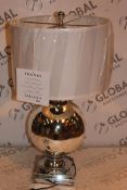 Boxed Sapphire Fabric Beige Designer Lamp RRP £90 (14899) (Public Viewing and Appraisals Available)