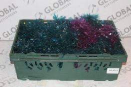 Lot To Contain 2 Boxes Each Containing A Large Amount of 2M Tinsel (Public Viewing and Appraisals