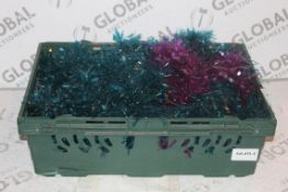 Lot To Contain 2 Boxes Each Containing A Large Amount of 2M Tinsel (Public Viewing and Appraisals