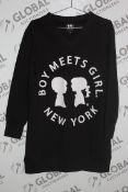 Box to Contain 16 Brand New Boy Meets Girl Black V-Neck Jumpers Combined RRP £430