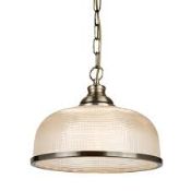 Boxed Searchlight Bistro 2 Single Pendant Lights RRP £60 Each (14942) (Public Viewing and Appraisals