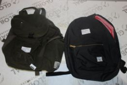 Assorted Hershall and Barbour Backpacks RRP £50 - £60 Each (RET00251737)(RET00438669) (Public